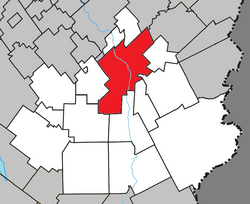 Saint-Georges Quebec location diagram